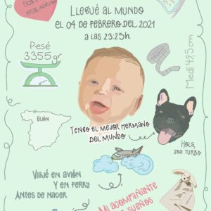 Lámina biográfica digital bebés