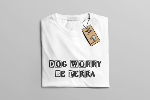 dog worry be perra blanca