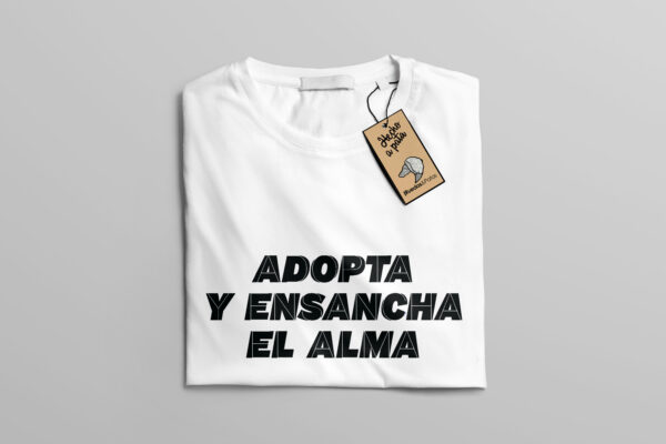 camiseta ensancha blanca