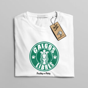 Camiseta “Galgos libres”  coffee