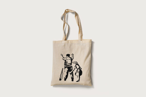 Tote Cazador cazado banksy