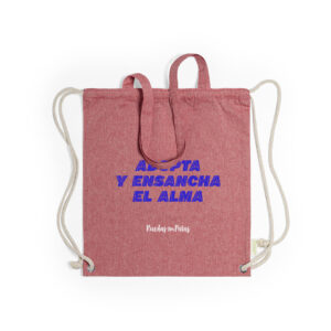 Mochila-tote «Adopta y ensancha el alma»