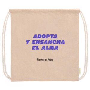 Mochila ecológica Adopta y ensancha el alma