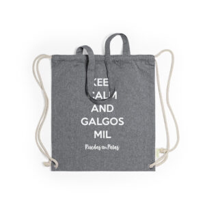 Mochila-tote «Keep calm and galgos mil»