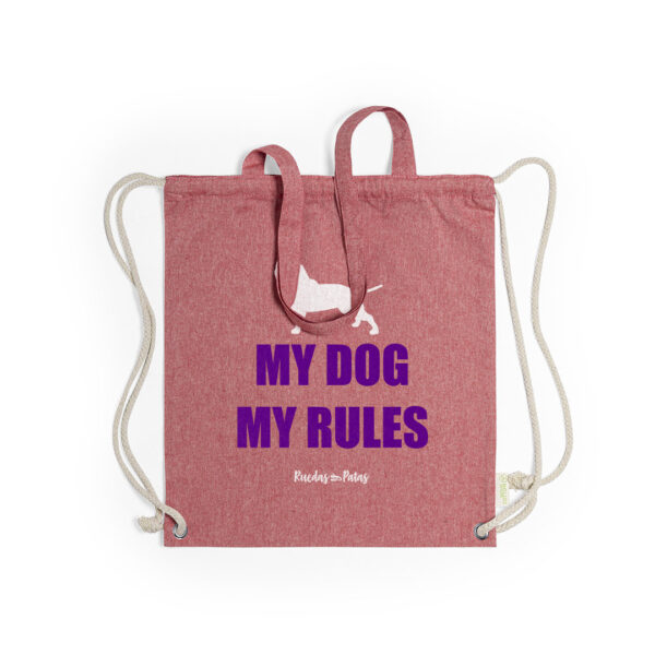 Mochila-tote «My dog my rules»