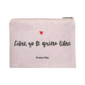 Neceser beige: Yo te quiero libre