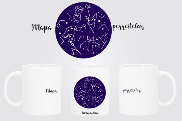 Taza mapa perrestelar