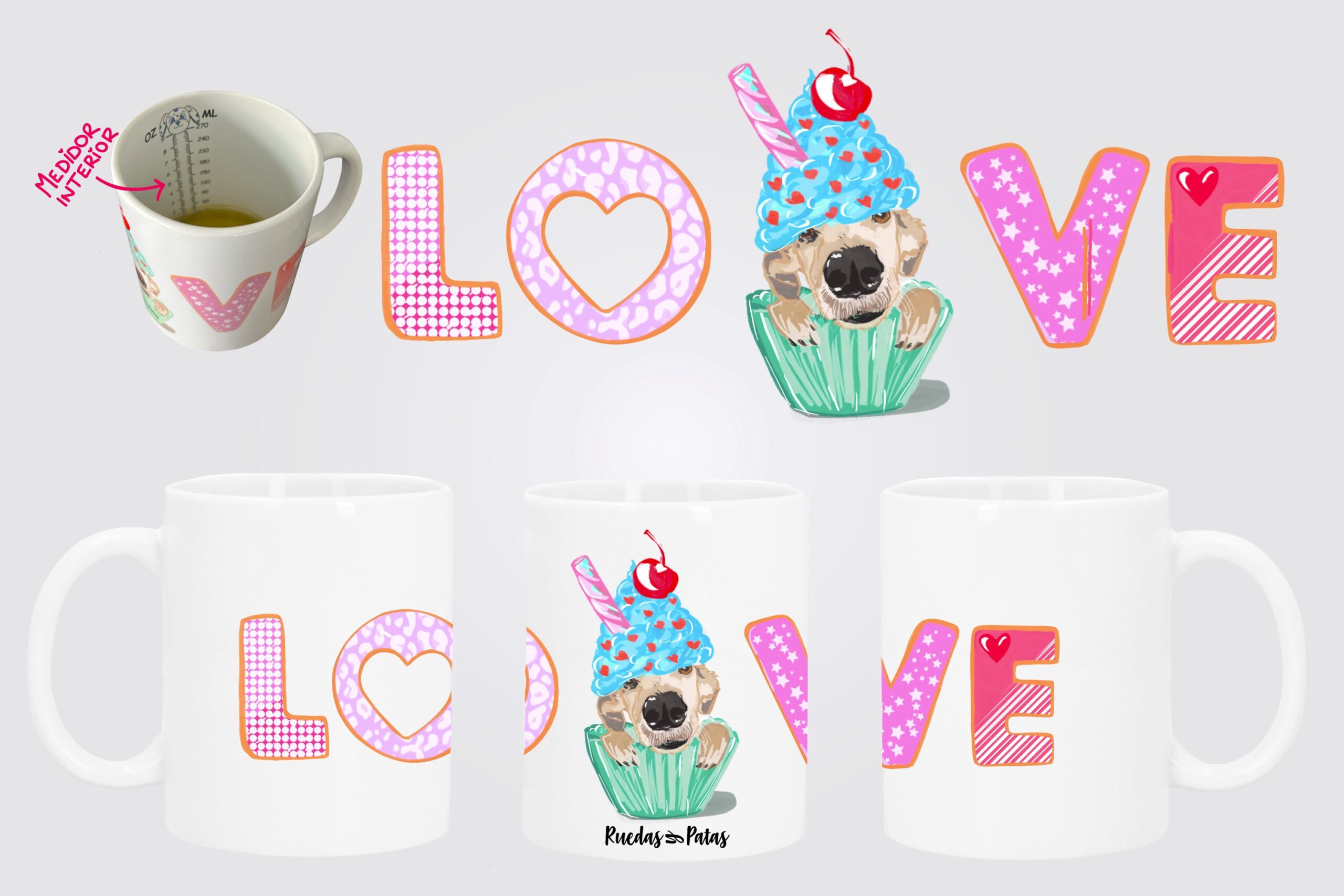 Taza medidora love