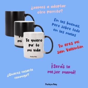 Taza mágica con mensaje