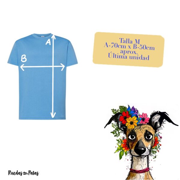 Camiseta Galgui flor - Imagen 2